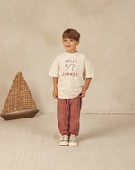Rylee + Cru Rory Pant || Red Multi-Stripe kids T shirts Rylee And Cru   