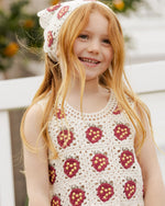 Rylee + Cru Crochet Tank Set || Strawberry kids tops+bottoms sets Rylee And Cru   