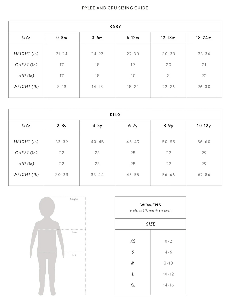 Rylee + Cru Raw Edge Tee Legend Crown Forever