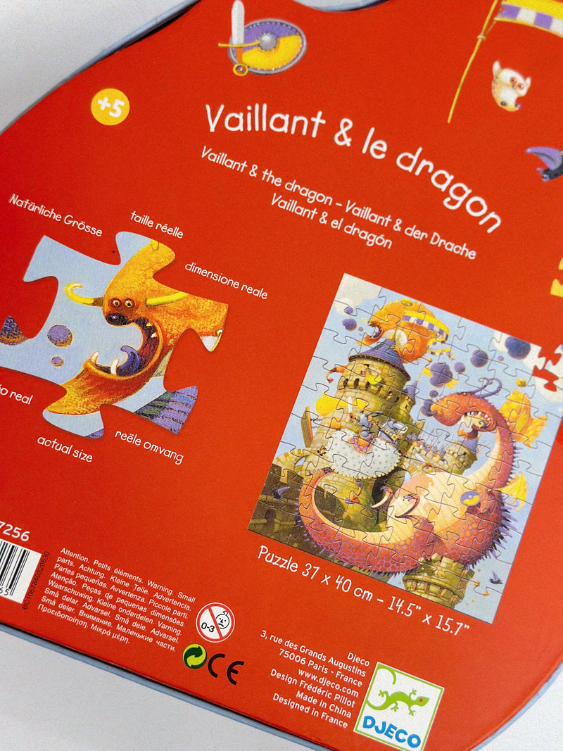 Djeco Silhouette Vaillant&Dragon Puzzles kids puzzles Djeco   