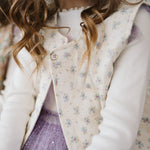 Petite Hailey Girl Flower Frill Vest Purple kids vests Petite Hailey   