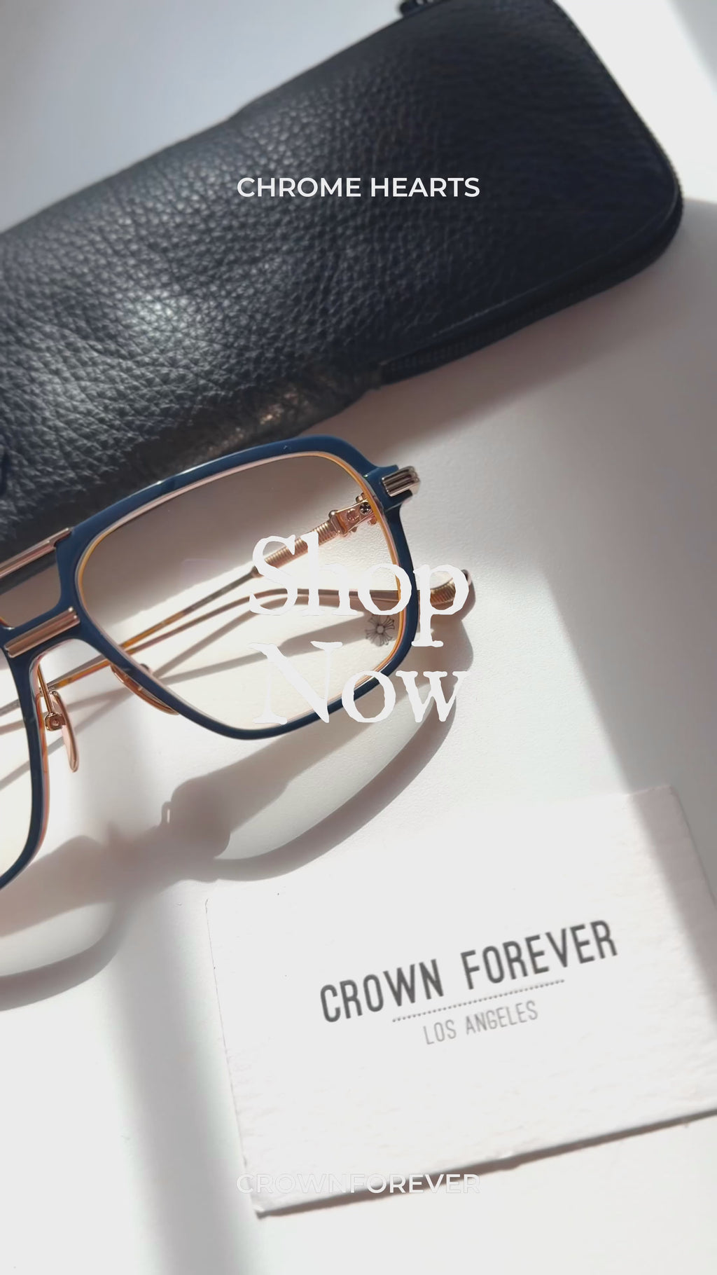 CH Init  Blue Hour Gold plated Frame glasses