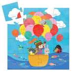 Djeco The Hot Air Balloon 16pc Silhouette Jigsaw Puzzle kids educational toys Djeco   