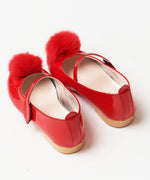 Petite Hailey Classic MaryJane Shoes w removable patches Red