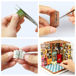 Hands Craft Sam's Study Room DIY Miniature Dollhouse Kit-DG102 kids crafts Hands Craft   