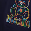 Moschino Kids Rainbow Teddy Logo T Shirt Navy