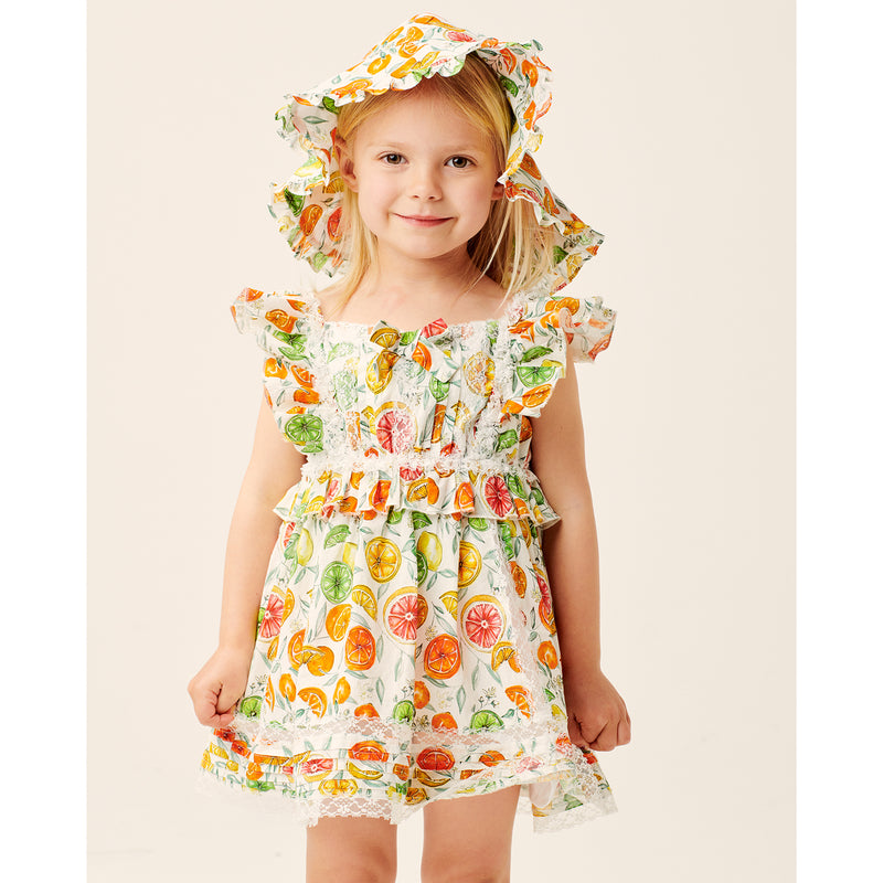 Lil Lemons Clementine Toddler Dress Lime