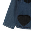 Stella McCartney Kids Hearts & Fringe Washed Denim Jacket