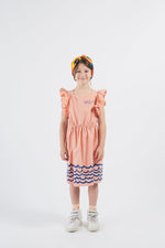 Bobo Choses Waves Woven Ruffle Dress kids dresses Bobo Choses   