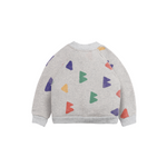 Bobo Choses Baby B.C all over buttoned sweatshirt baby sweatshirts Bobo Choses   