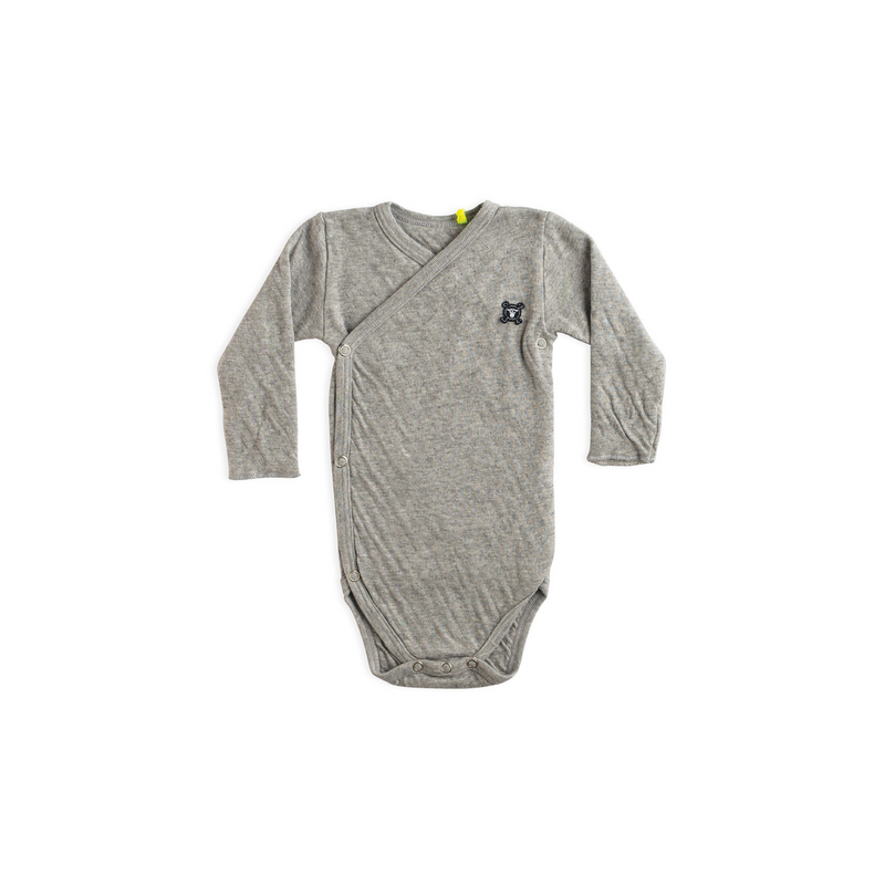 NUNUNU World Baby Soft Envelope Bodysuit Grey