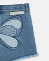 Stella McCartney Kids Girl Butterfly Denim Shorts