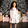 Rock Your Baby Pink Santa Waisted Dress kids dresses Rock Your Baby   