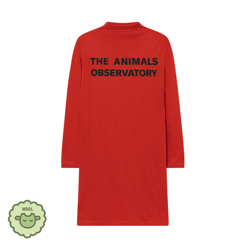 The Animals Observatory Dragon Dress Red kids dresses The Animals Observatory   