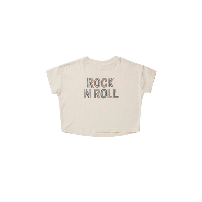 Rylee + Cru Boxy Tee Rock 'N' Roll kids T shirts Rylee And Cru   