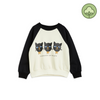 Mini Rodini Cat Triplets Sweatshirt Offwhite kids sweatshirts Mini Rodini   