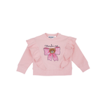 Moschino Baby Pink Bow Bear Ruffles Long Sleeve Shirt kids long sleeve t shirts Moschino   