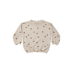 Rylee + Cru Baby Slouchy Pullover Hearts kids long sleeve t shirts Rylee And Cru   