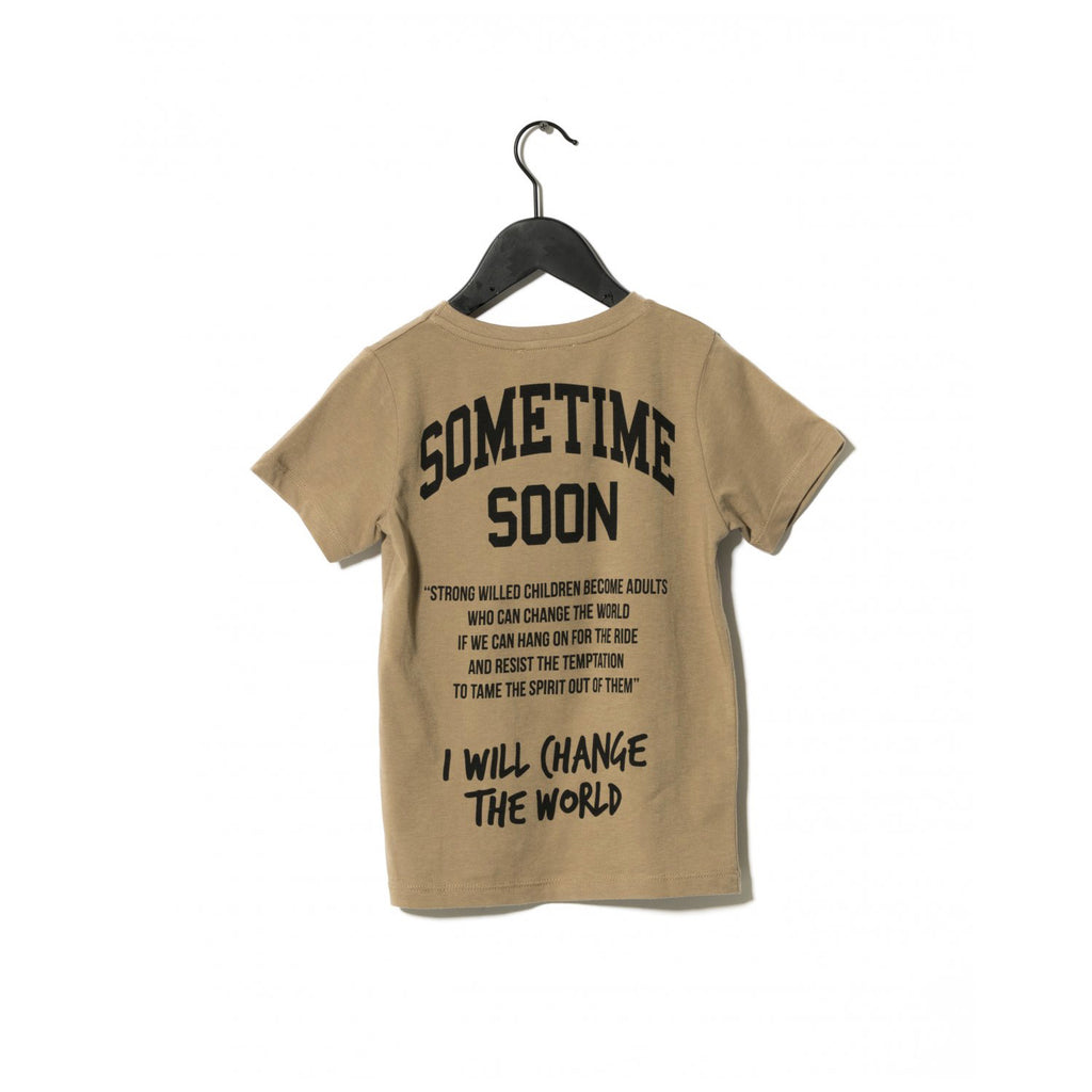 Sometime Soon Dimas T-Shirt Brown - Crown Forever