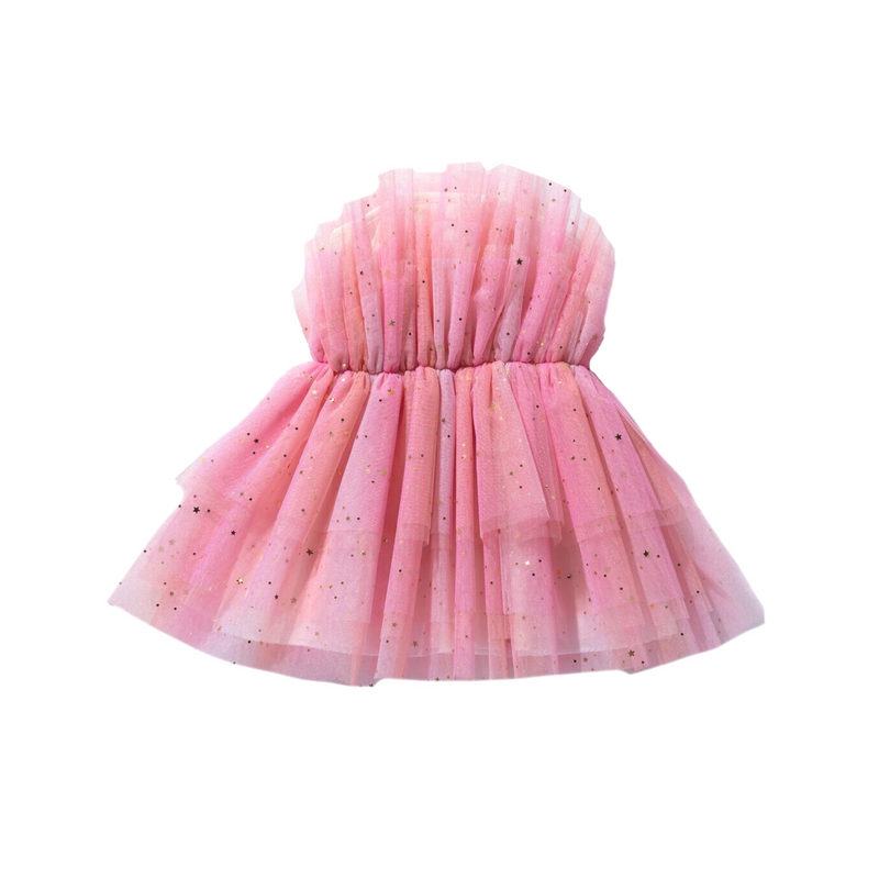 Petite Hailey Love SH Dress Sparkle Pink kids dresses Petite Hailey   