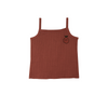 The Campamento Embroidery Brown Tank Top kids tops The Campamento   