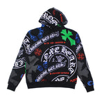 CH Multicolor Logo Stencil Pullover Hoodie CH Pullover Hoodie CHROME HEARTS   
