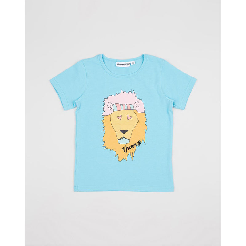 Gardner and the Gang The Cool Tee - Lion Dreamer Light Blue
