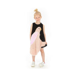 WAUW CAPOW by BANGBANG Parrot spotted tank dress Black kids dresses WAUW CAPOW by BANGBANG   