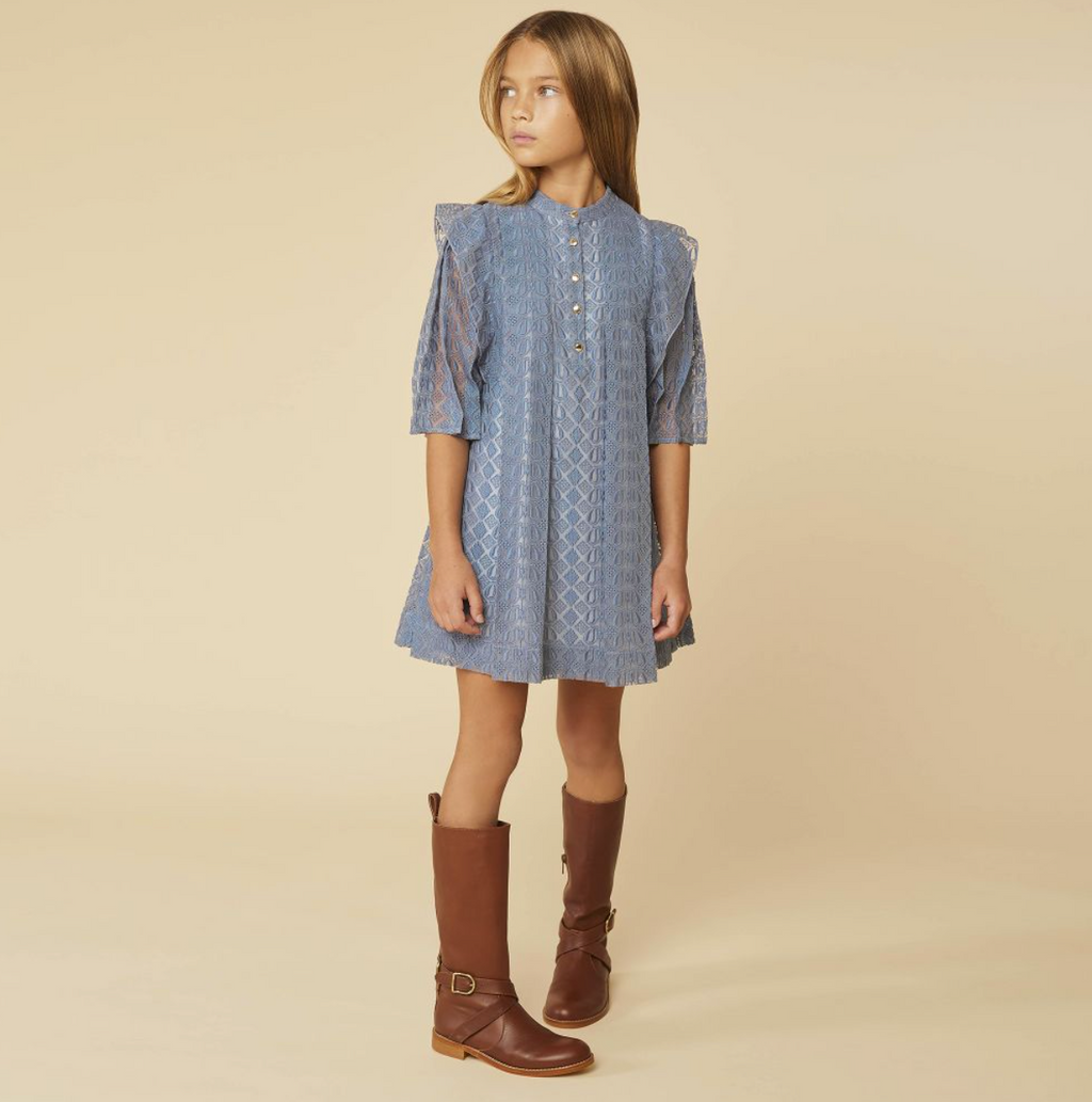Chloé Kids Girls Leather Long Boots