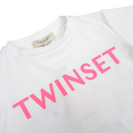 TWINSET Girl Pink Logo T Shirt kids T shirts TWINSET   