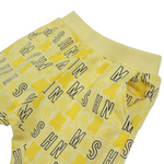 Moschino Baby Teddy Print Logo Sweatpants Yellow kids sweatpants Moschino   