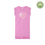 Chloé Kids Girl Heart Logo Jersey Dress Pink kids dresses Chloé Kids   