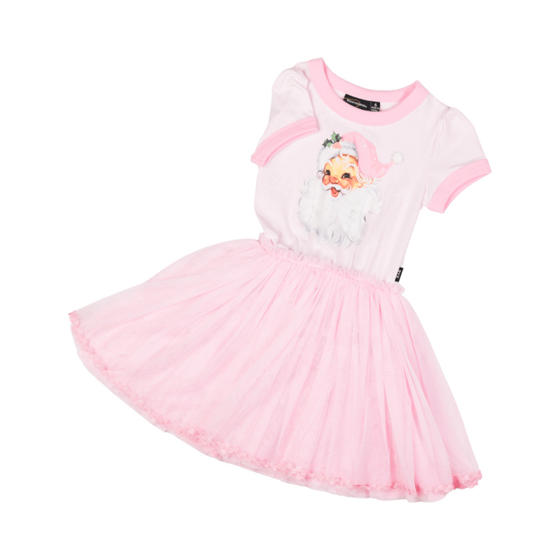 Rock Your Baby Pink Santa SS Circus Dress