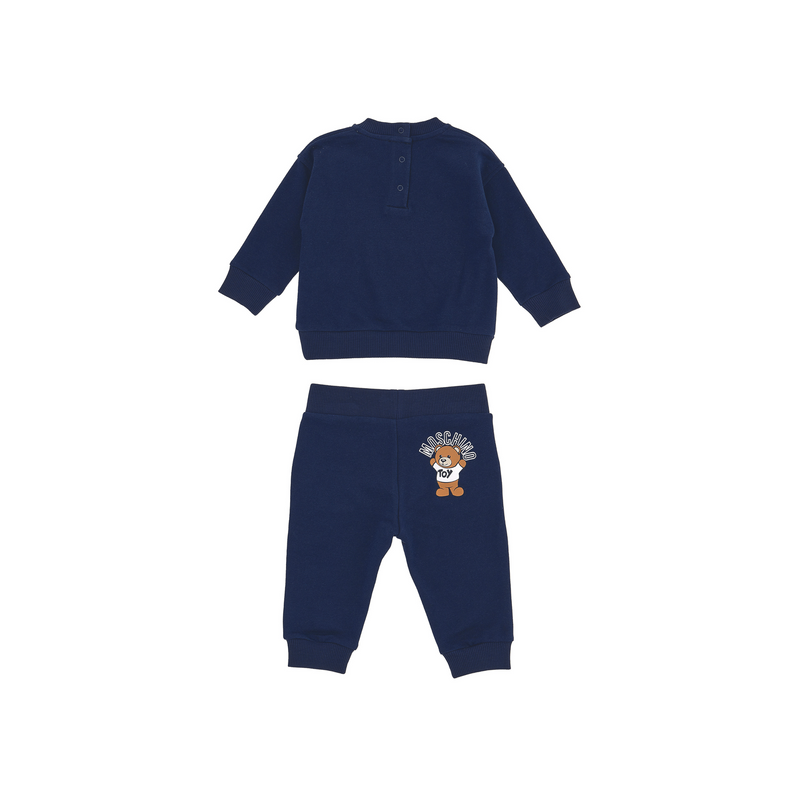 Moschino Baby Blue Cotton Logo Tracksuit