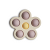Mushie Baby Flower Press Toy Soft Lilac/Daffodil/Ivory baby toys Mushie   