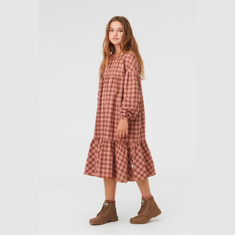 Molo Kids Cecily Autumn Check Dress - Crown Forever