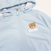 Moschino Baby Bear Toy Rattle Hooded Jacket Baby Blue kids jackets Moschino   