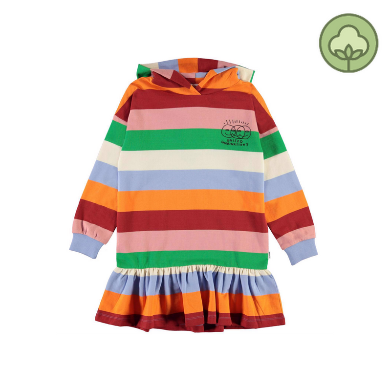 Molo Kids Pastel Rainbow Carma Sweatshirt dress kids sweatshirts Molo Kids   