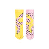 WAUW CAPOW by BANGBANG Pink & Yellow Houdini Socks kids socks and tights WAUW CAPOW by BANGBANG   