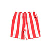 Beau Loves Shorts, Ecru/Tomato Red, Deck Chair Stripes