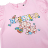 Moschino Kids Baby Girl Puffy Short Sleeve Elephant T Shirt baby T shirts Moschino   