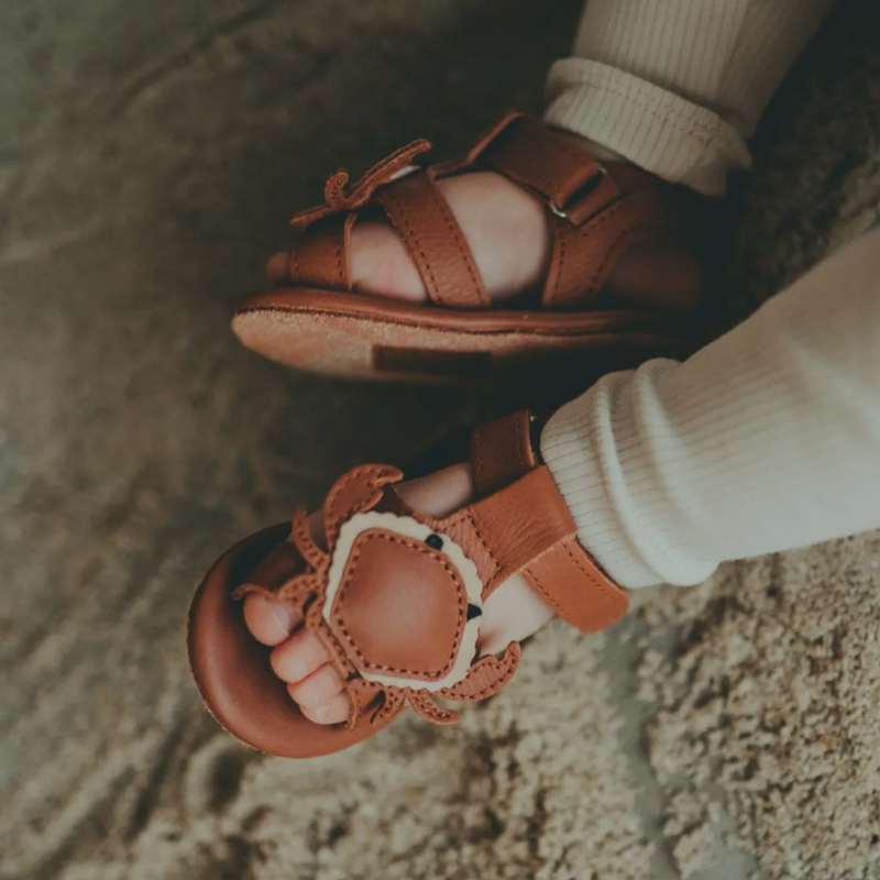 Donsje USHY Crab Leather Baby Sandals