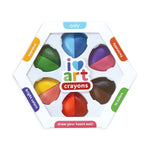 Ooly I Heart Art Erasable Crayons - Set of 6/12 Colors kids stationary OOLY   
