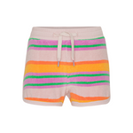 Molo Kids Aliya happy stripes pink terry shorts kids shorts Molo Kids   