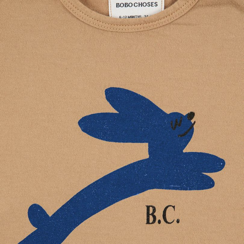 Bobo Choses Baby Jumping Hare Long Sleeve T Shirt kids long sleeve t shirts Bobo Choses   
