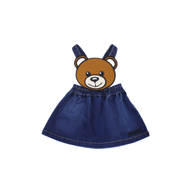 Moschino Baby Bear Denim Dress kids skirts Moschino   