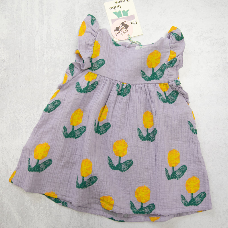 Bobo Choses Baby Wallflowers all over woven dress baby dresses Bobo Choses   