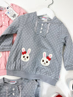 Miki House Bunny Dot Sweatshirt baby sweat shirt Miki House   