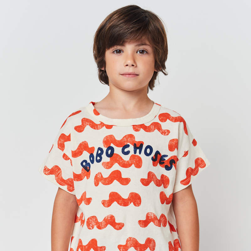 Bobo Choses Waves All Over T Shirt kids T shirts Bobo Choses   