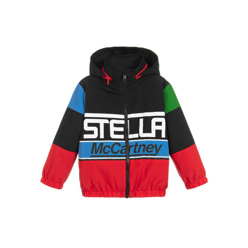 Stella McCartney Kids Boys Black Logo Jacket